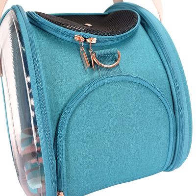 Ibiyaya  -     The Bubble Hotel Semi-transparent Pet Carrier -Turquoise (,  11)