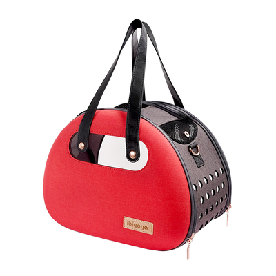 Ibiyaya  -     The Bubble Hotel Semi-transparent Pet Carrier  Scarlet Red (,  1)