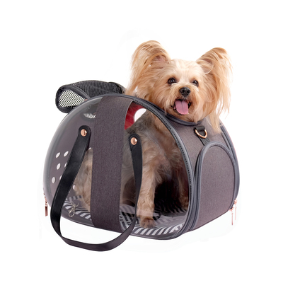 Ibiyaya  -     The Bubble Hotel Semi-transparent Pet Carrier  Scarlet Red (,  2)