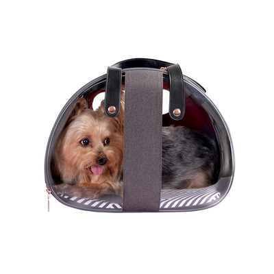 Ibiyaya  -     The Bubble Hotel Semi-transparent Pet Carrier  Scarlet Red (,  3)