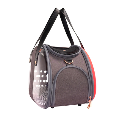 Ibiyaya  -     The Bubble Hotel Semi-transparent Pet Carrier  Scarlet Red (,  7)