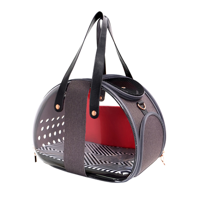 Ibiyaya  -     The Bubble Hotel Semi-transparent Pet Carrier  Scarlet Red (,  15)