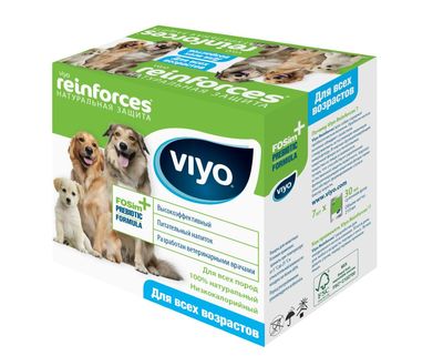 VIYO Reinforces All Ages DOG пребиотический напиток для собак всех возрастов 7х30 мл (фото, вид 1)