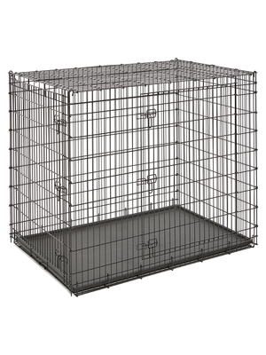 Midwest Crate "Ginormus" Canine Solutions, клетка для собак крупных и гигантских пород, 2 двери, размер 137х94х114 см (фото, вид 1)
