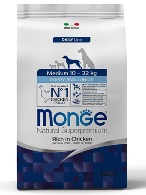 Monge Dog Medium корм для щенков средних пород (фото, вид 1)