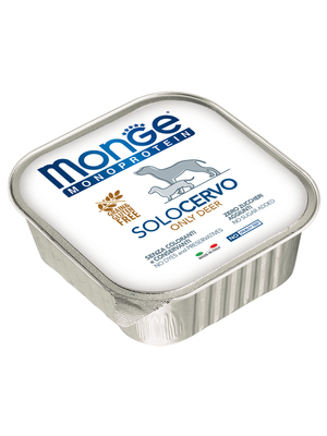 Monge Dog Monoproteino Solo паштет из оленины 150 г (фото, вид 1)