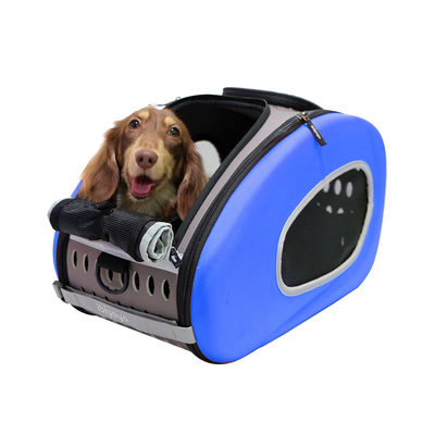 Ibiyaya  -,  () EVA Pet Carrier/ Pet Wheeled Carrier  Blue (,  2)