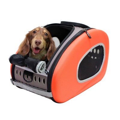 Ibiyaya  -,  () EVA Pet Carrier/ Pet Wheeled Carrier  Orange (,  1)