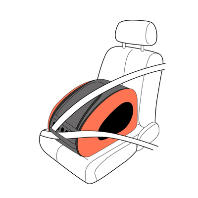 Ibiyaya  -,  () EVA Pet Carrier/ Pet Wheeled Carrier  Orange (,  4)