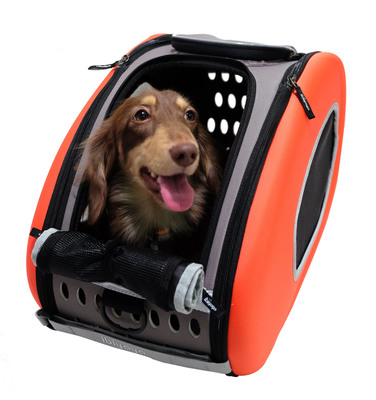 Ibiyaya  -,  () EVA Pet Carrier/ Pet Wheeled Carrier  Orange (,  6)
