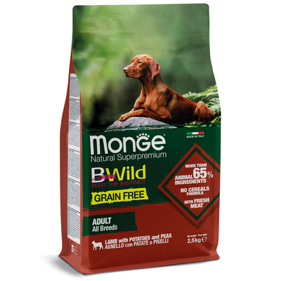 Monge Dog BWild GRAIN FREE               Lamb, potatoes & peas (,  1)