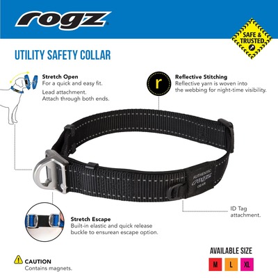 Rogz  Utility    Quick Release Magnetic Collar,   (,  1)