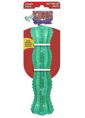 Kong Squeezz Dental Stick массажная палочка из резины для собак (фото, вид 2)