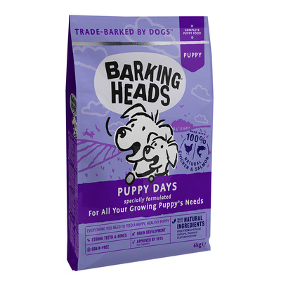 Barking Heads сухой корм для щенков с лососем и курицей "Щенячьи деньки", Puppy Days (фото, вид 1)