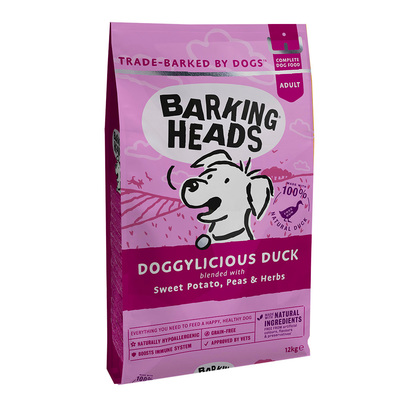 Barking Heads беззерновой сухой корм для собак, с уткой и бататом "Восхитительная утка", DOGGYLICIOUS DUCK (фото, вид 1)