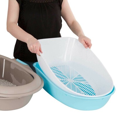 Stefanplast Туалет с функцией быстрой уборки с просеивателем Furba Chic, серый (фото, вид 2)