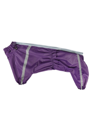 Darell дождевик для собак, темно-фиолетовый, для породы корги (на девочку) (фото, вид 1)