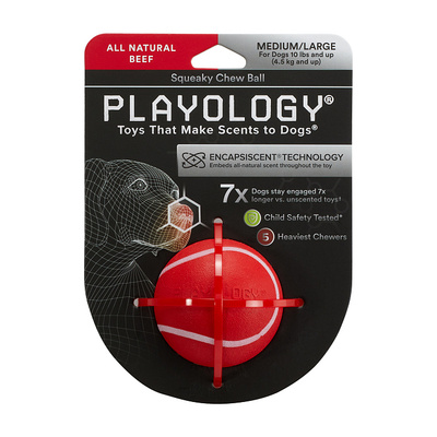 Playology    SQUEAKY CHEW BALL      ,  (,  1)