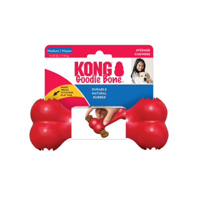Kong Goodie Bone Classic очень прочная игрушка для лакомства (фото, вид 2)