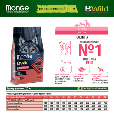 Monge Dog BWild LOW GRAIN           (,  4)