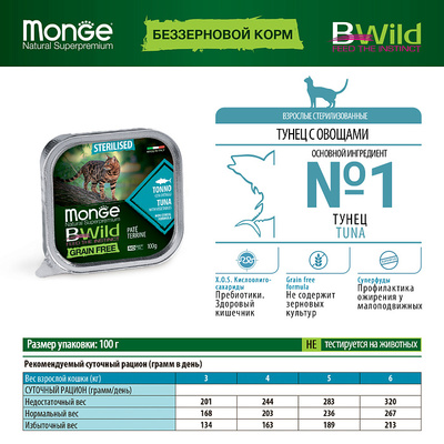Monge Cat Bwild Grain free           100 (,  6)