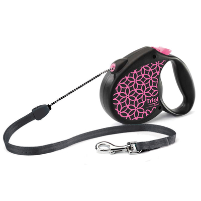 Triol by Frexi поводок-рулетка Life Pink M 5м для собак до 20 кг, трос (фото)