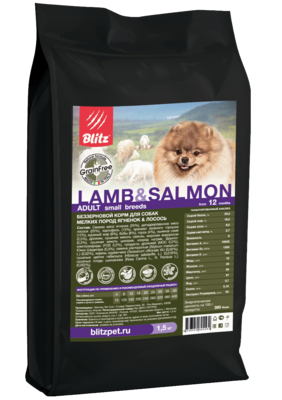 Blitz Holistic             Lamb & Salmon Adult Dog Small Breeds (Grain Free) ()