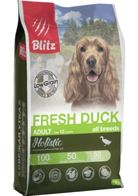 Blitz Holistic            Holistic Fresh Duck Adult Dog All Breeds (Low Grain) ()