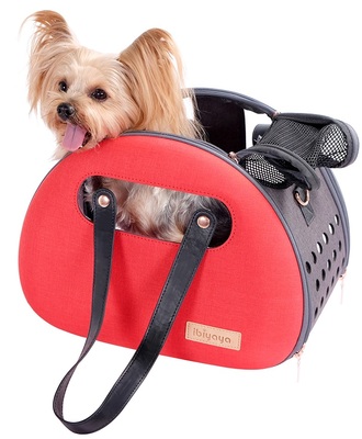 Ibiyaya  -     The Bubble Hotel Semi-transparent Pet Carrier  Scarlet Red ()