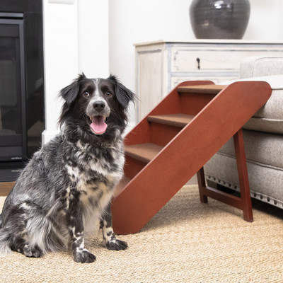 Solvit Products & PetSafe Деревянная складная лестница для животных до 90 кг (фото)