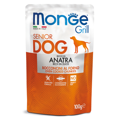Monge Dog Grill SENIOR Pouch      100 ()