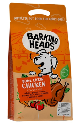 Barking Heads сухой корм для собак с чувствительным пищеварением, с курицей и рисом "До последнего кусочка", BOWL LICKIN' CHICKEN