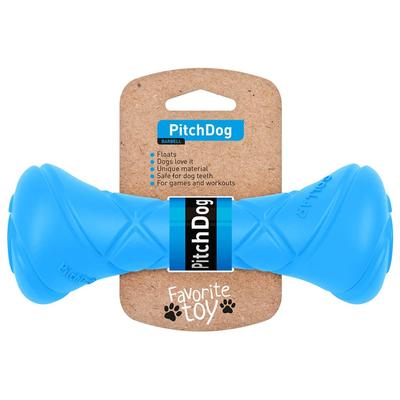 PitchDog Игровая гантель для апортировки, голубая (фото)