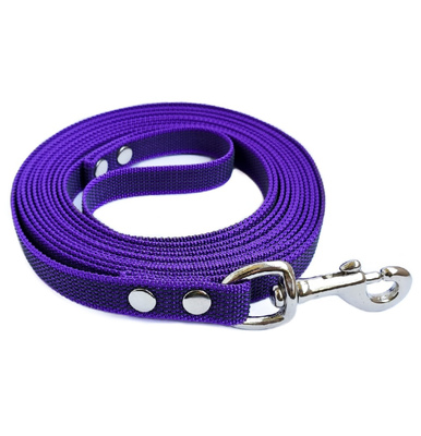 R-Dog прорезиненный нейлоновый поводок (с латексной нитью), усиленный стальной карабин, цвет фиолетовый