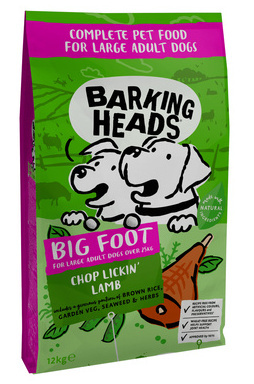Barking Heads сухой корм для собак крупных пород, с ягненком и рисом "Мечты о ягненке", CHOP LICKIN' LAMB LARGE BREED (фото)