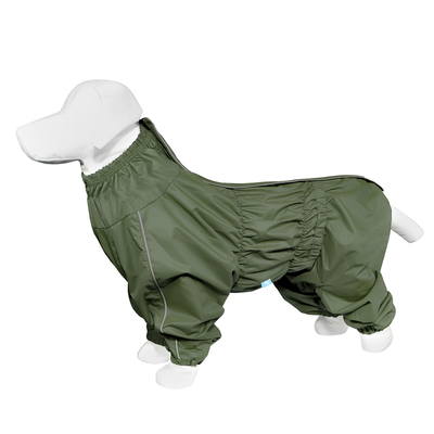 Darell дождевик для собак, цвет хаки, на гладкой подкладке (фото)