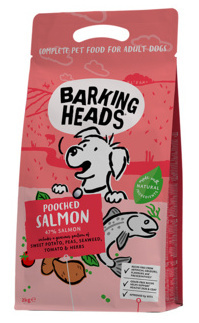 Корм Barking Heads беззерновой сухой корм для собак, с лососем и картофелем "Мисочку оближешь", POOCHED SALMON