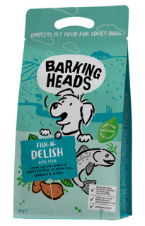 Barking Heads беззерновой сухой корм для собак, с лососем, форелью и бататом "Рыбка-вкусняшка", FISH N DELISH (фото)