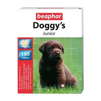 Beaphar Doggy’s Junior Витаминизированное лакомство для щенков, 150 табл.