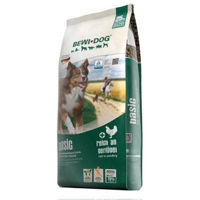 Bewi Dog Basic для взрослых собак всех пород с нормальной активностью, 12.5 кг