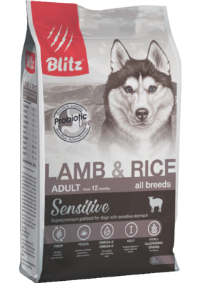 Blitz            Blitz Sensitive Lamb & Rice Adult Dog All Breeds ()