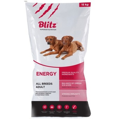 Blitz для активных, рабочих и спортивных собак всех пород