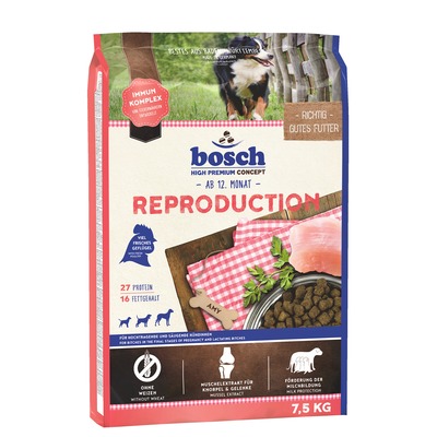 Bosch Reproduction, сухой корм для беременных и кормящих сук, 7,5 кг