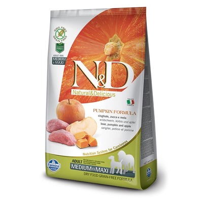 FARMINA N&D                  (N&D Dog GF Pumpkin Boar & Apple Adult Medium & Maxi)