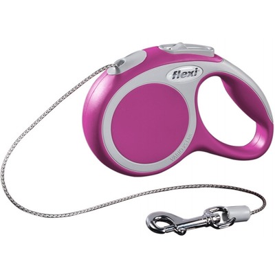 Flexi Vario XS, рулетка 3 м для собак весом до 8 кг, тросовый поводок (фото)