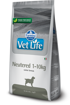 FARMINA Vet Life Dog Neutered 1-10 kg полнорационная диета для стерилизованных собак весом до 10кг