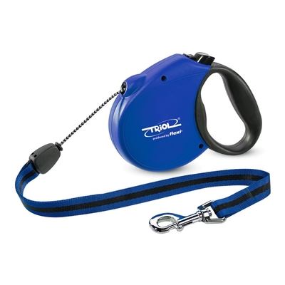 Triol by Frexi Поводок-рулетка М 5м до 20кг Standard Soft Blue, трос, арт.FDL009