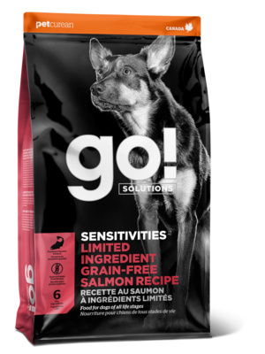 GO! NATURAL Holistic Беззерновой для щенков и собак с лососем для чувствительного пищеварения, Sensitivity + Shine Salmon Dog Recipe, Grain Free, Potato Free