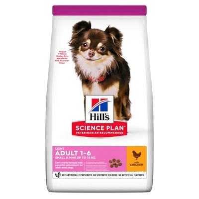 Hill's™ Science Plan™ низкокалорийный корм для взрослых собак миниатюрных пород Small & Miniature Light Курица