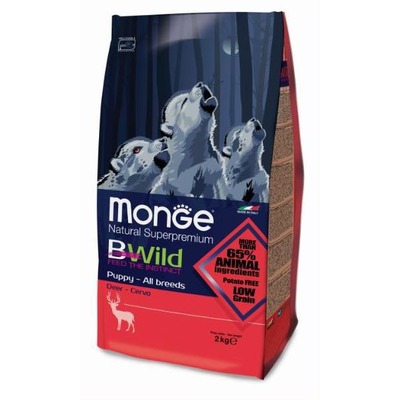 Monge Bwild Dog Deer для щенков всех пород с олениной, 2 кг